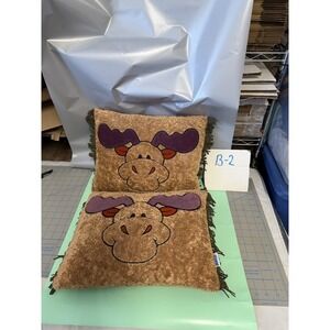 NICI Moose Plush Pillows Set of 2 New with Tags‎ Decorative Throw Pillow